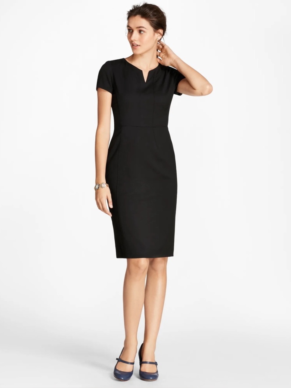 Brooks Brothers woven in Italy size 12 Black dress